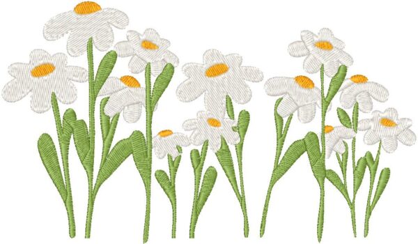 Flowers Embroidery Design, 7 sizes, Machine Embroidery Design, Flowers shapes Design, Instant