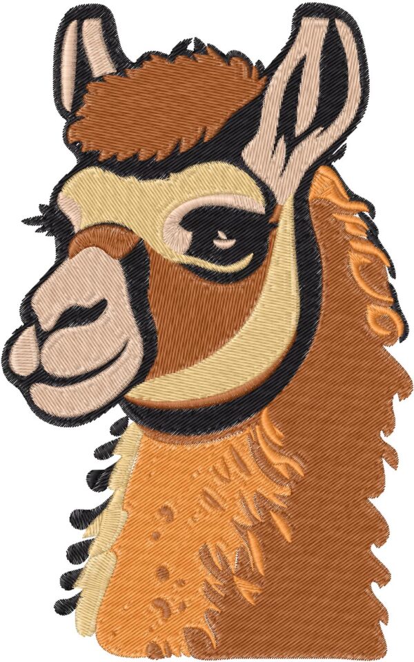 Llama Design, 7 sizes, Machine Embroidery Design, Llama shapes Design, Instant