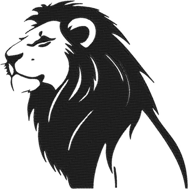 Lion Design, 7 sizes, Machine Embroidery Design, Lion shapes Design, Instant