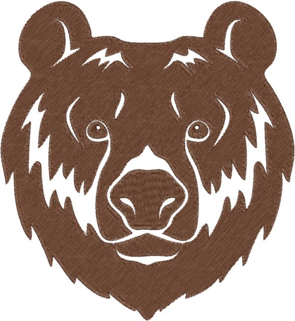 Bear Embroidery Design, 7 sizes, Machine Embroidery Design, Bear shapes Design, Instant
