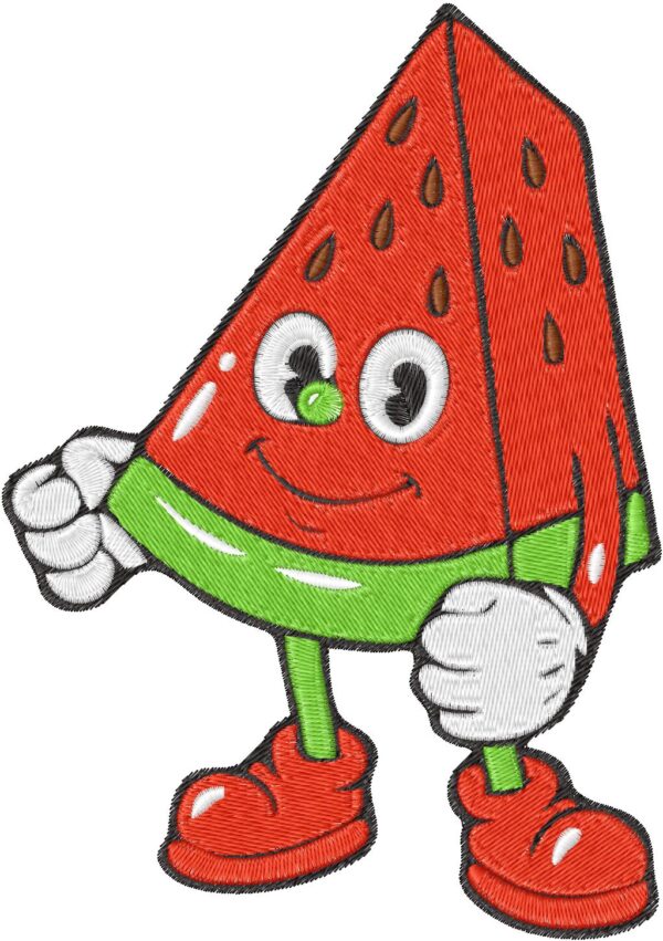 Watermelon Design, 7 sizes, Machine Embroidery Design, Watermelon shapes Design, Instant