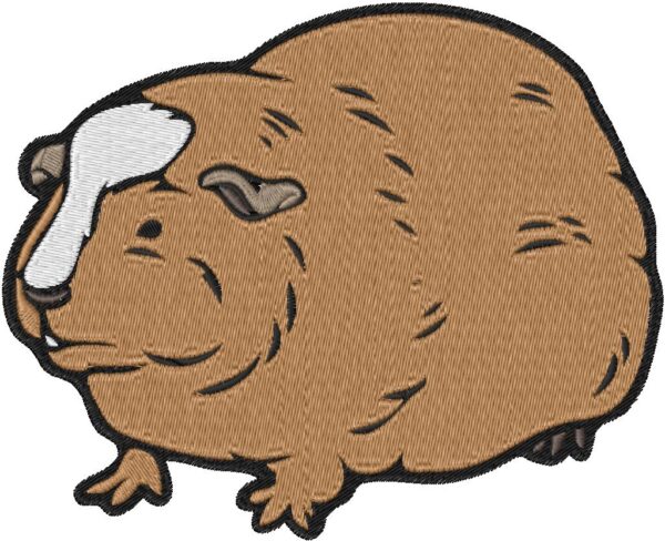 Guinea Pig Design, 7 sizes, Machine Embroidery Design, Guinea Pig shapes Design, Instant
