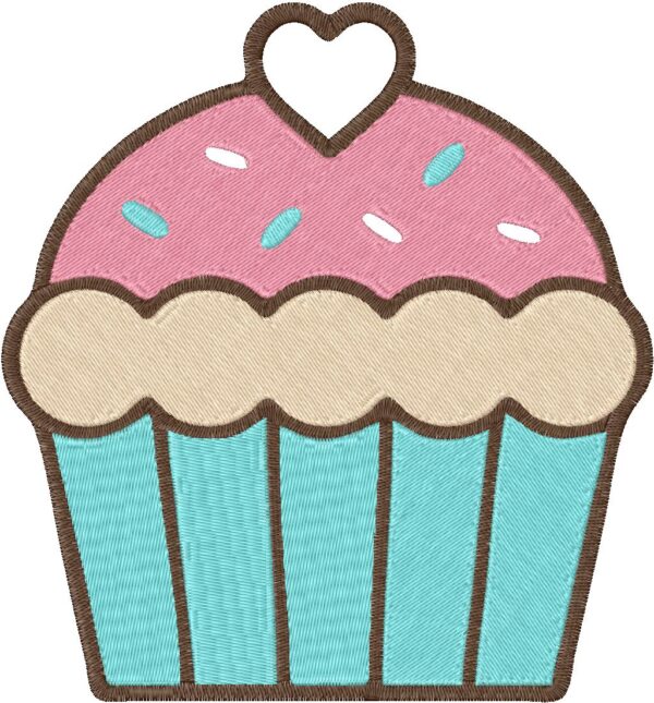 Muffin Design, 7 sizes, Machine Embroidery Design, Muffin shapes Design, Instant