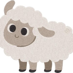 Sheep Embroidery Design, 7 sizes, Machine Embroidery Design, Sheep shapes Design, Instant