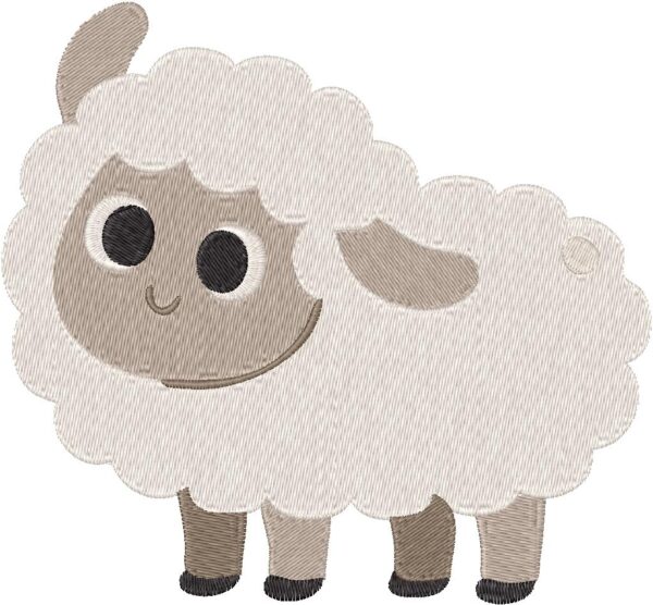 Sheep Embroidery Design, 7 sizes, Machine Embroidery Design, Sheep shapes Design, Instant
