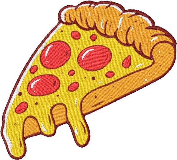 Pizza Design, 7 sizes, Machine Embroidery Design, Pizza shapes Design, Instant