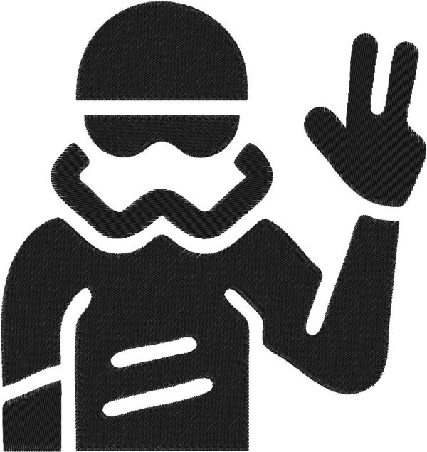 Diver Design, 7 sizes, Machine Embroidery Design, Diver shapes Design, Instant