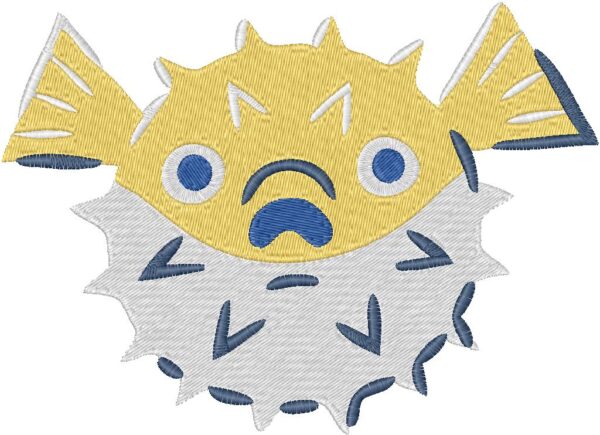 Fish Design, 7 sizes, Machine Embroidery Design, Fish shapes Design, Instant