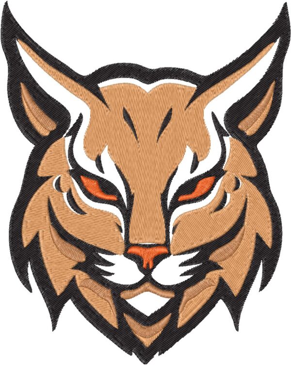 Lynx Embroidery Design, 7 sizes, Machine Embroidery Design, Lynx