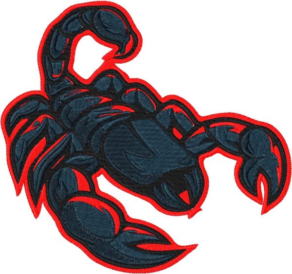 Scorpio Design, 7 sizes, Machine Embroidery Design, Scorpio shapes Design, Instant