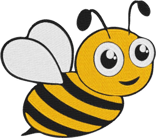 Bee Design, 7 sizes, Machine Embroidery Design, Bee shapes Design, Instant