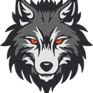 Wolf Design, 7 sizes, Machine Embroidery Design, Wolf shapes Design, Instant