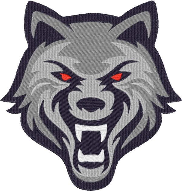 Wolf Embroidery Design, 7 sizes, Machine Embroidery Design, Wolf shapes Design, Instant