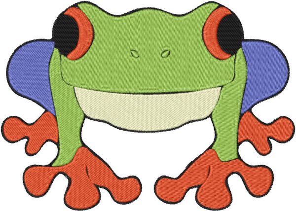 Frog Embroidery Design, 7 sizes, Machine Embroidery Design, Frog shapes Design, Instant