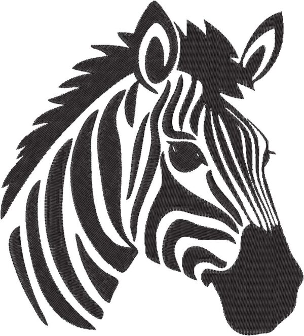 Zebra Design, 7 sizes, Machine Embroidery Design, Zebra shapes Design, Instant