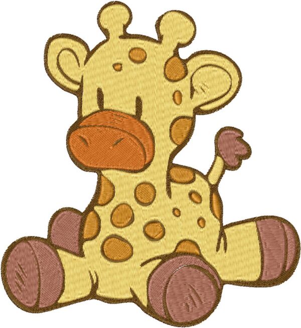 Giraffe Design, 7 sizes, Machine Embroidery Design, Giraffe shapes Design, Instant