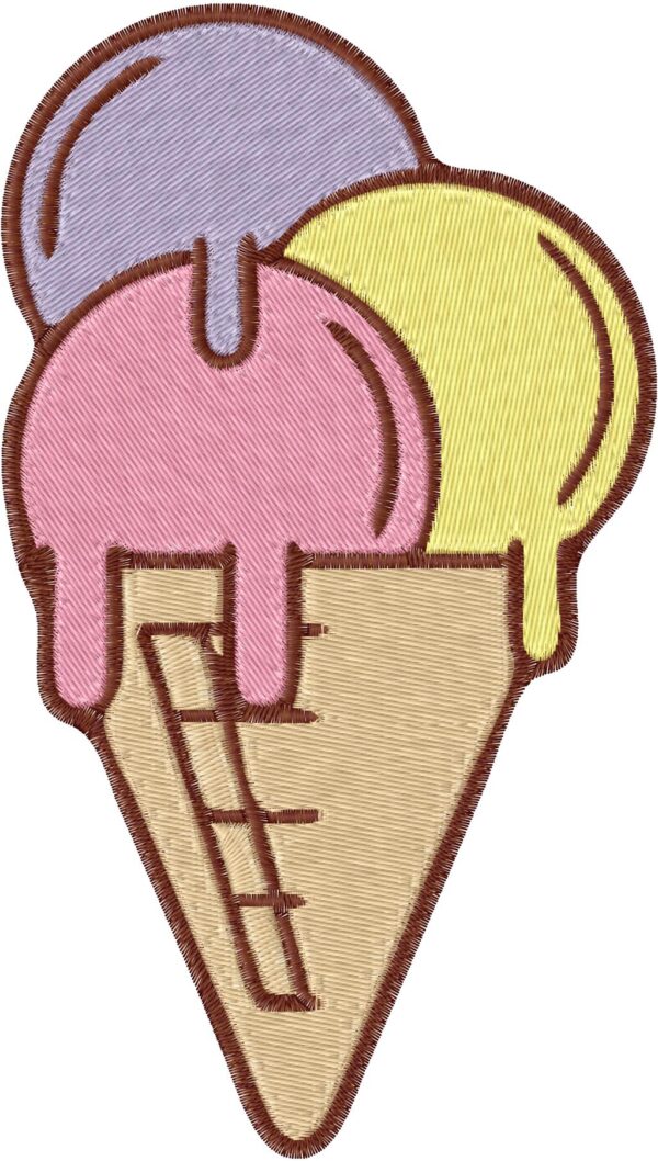 Ice Cream Embroidery Design, 7 sizes, Machine Embroidery Design, Ice Cream shapes Design, Instant