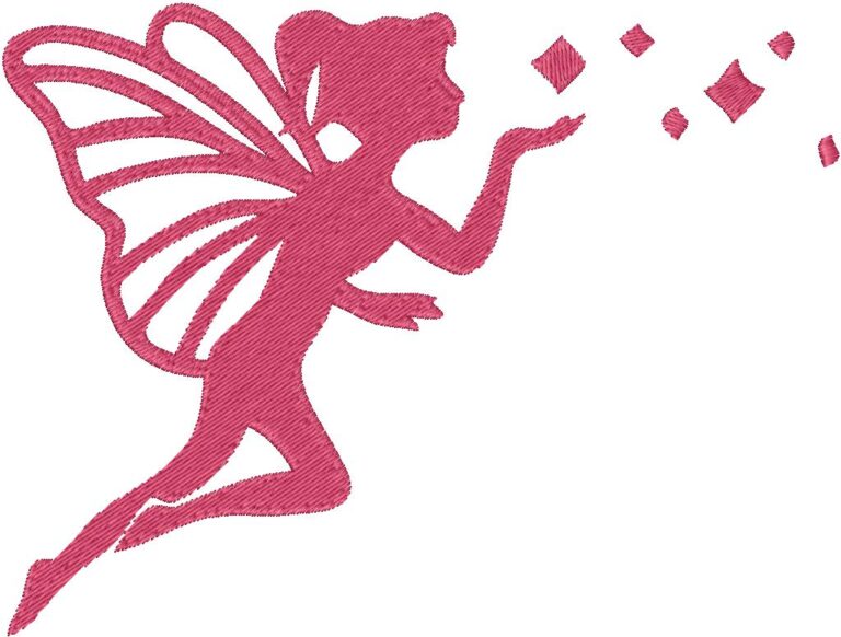 Fairy Embroidery Design, 3 sizes, Machine Embroidery Design, Fairy ...