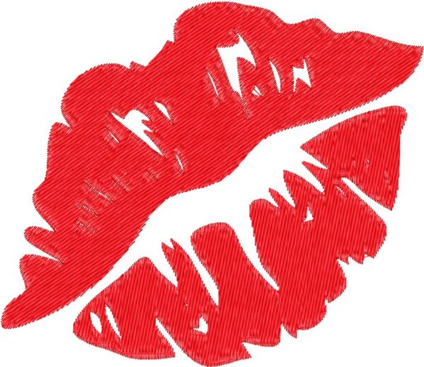 Lips Embroidery Design, 7 sizes, Machine Embroidery Design, Lips shapes Design, Instant