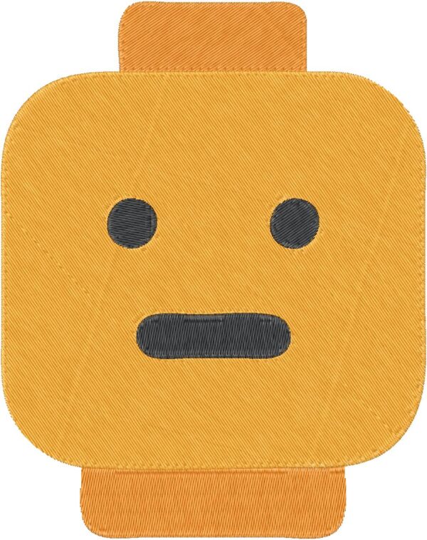 Lego Head Design, 7 sizes, Machine Embroidery Design, Lego Head shapes Design, Instant