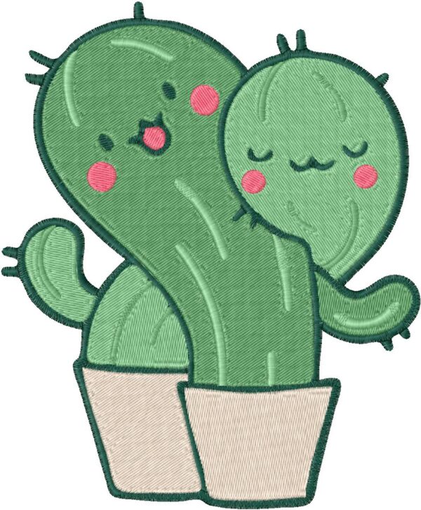 Cactus Design, 7 sizes, Machine Embroidery Design, Cactus shapes Design, Instant