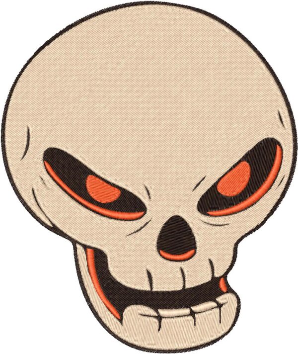 Skull Design, 7 sizes, Machine Embroidery Design, Skull shapes Design, Instant