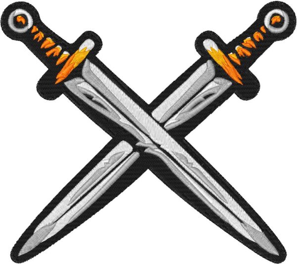 Swords Design, 7 sizes, Machine Embroidery Design, Swords shapes Design, Instant