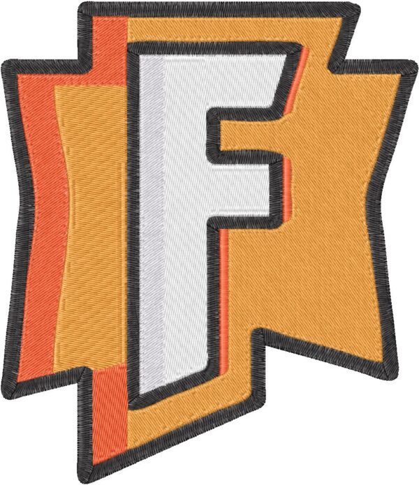 Letter F Design, 7 sizes, Machine Embroidery Design, Letter F shapes Design, Instant