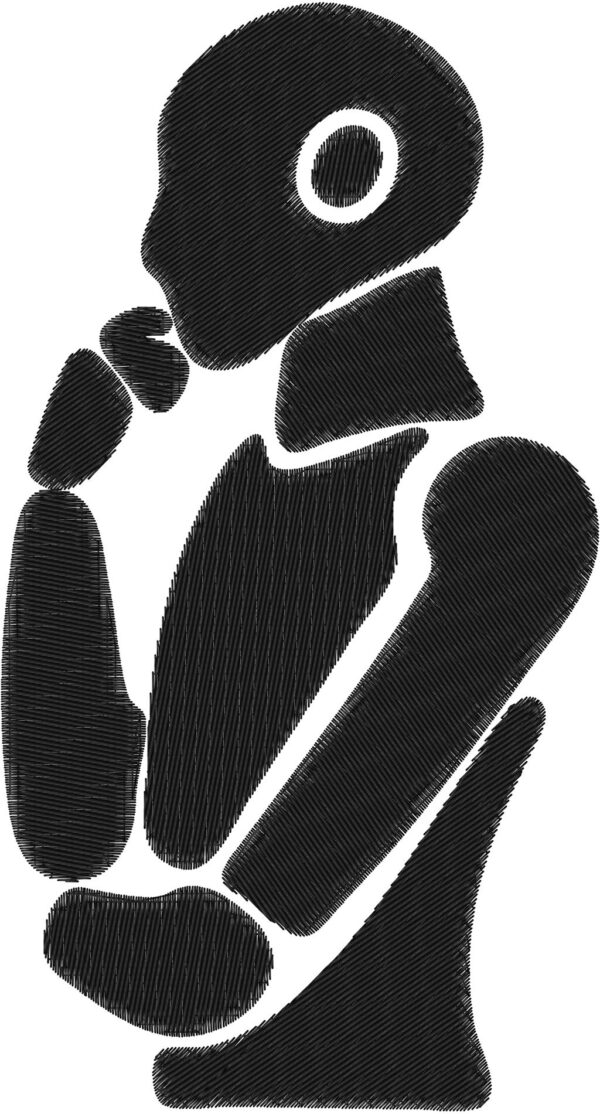 Robot Design, 7 sizes, Machine Embroidery Design, Robot shapes Design, Instant