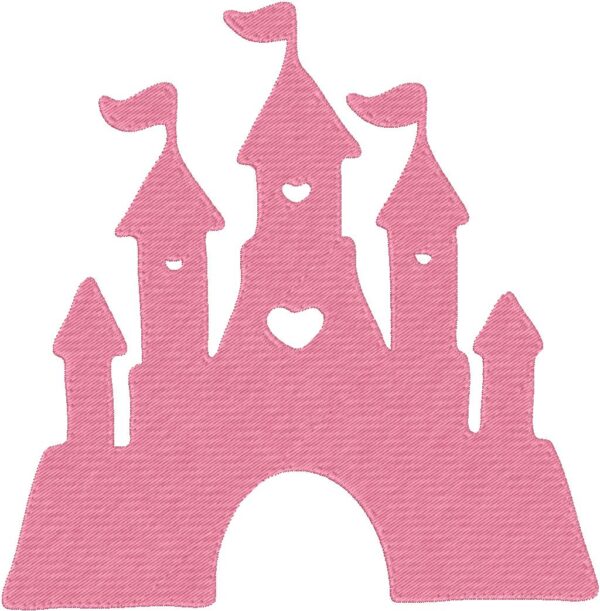 Castle Design, 7 sizes, Machine Embroidery Design, Castle shapes Design, Instant