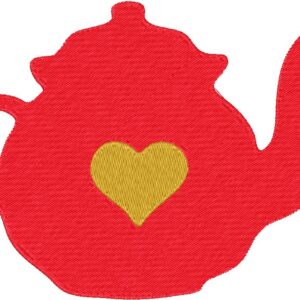 Kettle Design, 7 sizes, Machine Embroidery Design, Kettle shapes Design, Instant