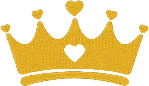 Crown Embroidery Design, 7 sizes, Machine Embroidery Design, Crown shapes Design, Instant