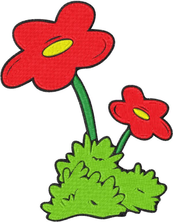 Flowers Embroidery Design, 7 sizes, Machine Embroidery Design, Flowers shapes Design, Instant