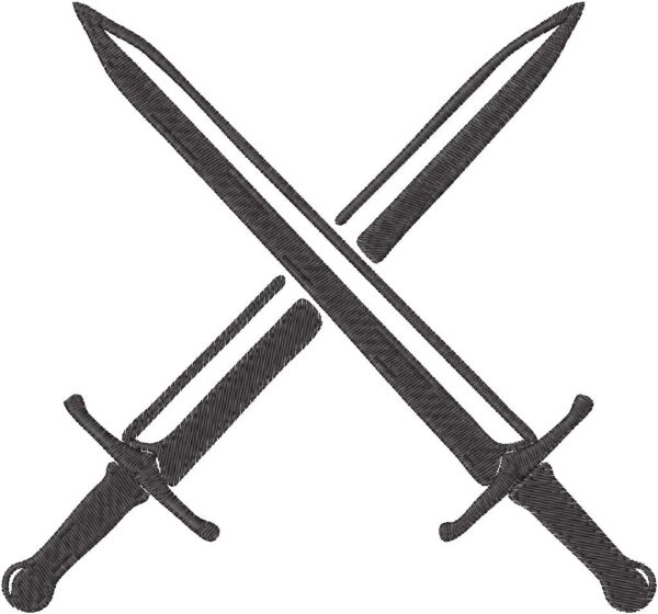Swords Embroidery Design, 7 sizes, Machine Embroidery Design, Swords