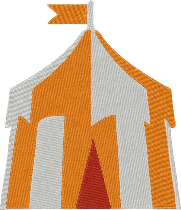 Circus Tent Embroidery Design, 7 sizes, Machine Embroidery Design, Circus Tent shapes Design, Instant