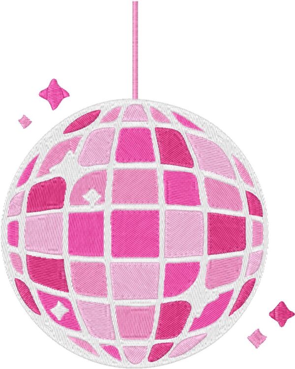 Disco Ball Design, 7 sizes, Machine Embroidery Design, Disco Ball shapes Design, Instant