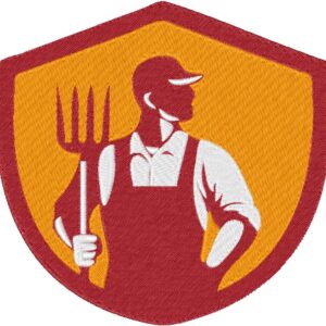 Farmer Design, 7 sizes, Machine Embroidery Design, Farmer shapes Design, Instant