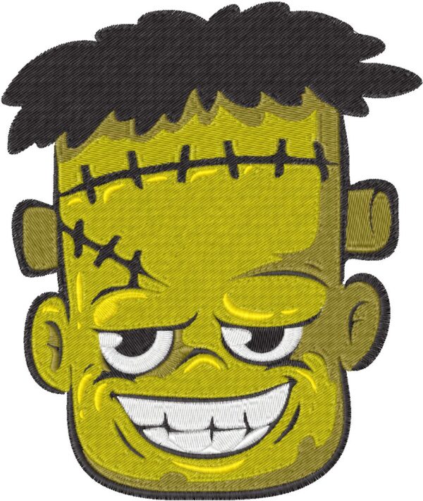 Frankenstein Design, 7 sizes, Machine Embroidery Design, Frankenstein shapes Design, Instant