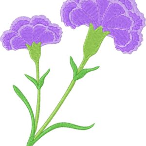Carnation Design, 7 sizes, Machine Embroidery Design, Carnation shapes Design, Instant