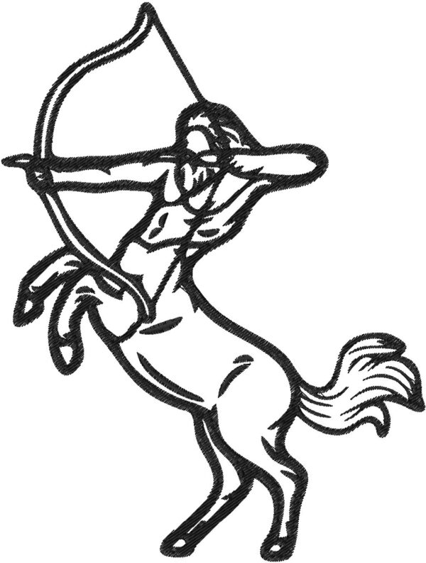 Centaur Design, 7 sizes, Machine Embroidery Design, Centaur shapes Design, Instant