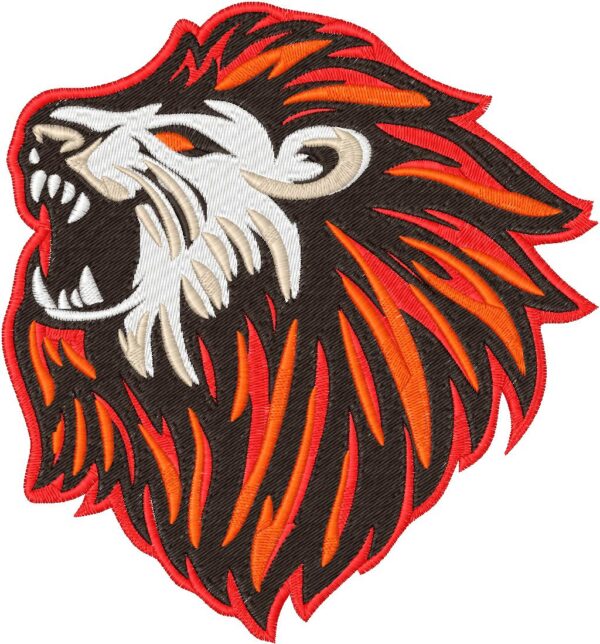 Lion Design, 7 sizes, Machine Embroidery Design, Lion shapes Design, Instant