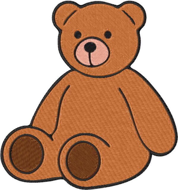 Bear Design, 7 sizes, Machine Embroidery Design, Bear shapes Design, Instant