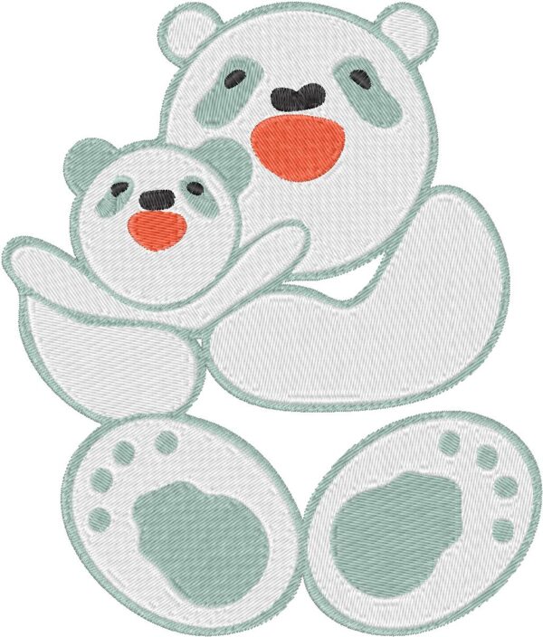 Bears Design, 7 sizes, Machine Embroidery Design, Bears shapes Design, Instant