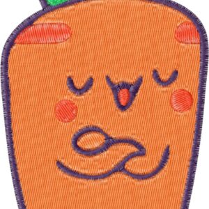 Carrot Design, 7 sizes, Machine Embroidery Design, Carrot shapes Design, Instant