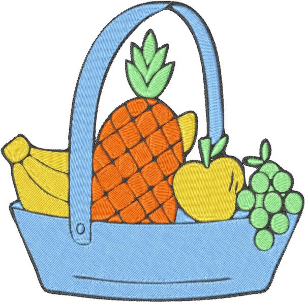 Fruit Design, 7 sizes, Machine Embroidery Design, Fruit shapes Design, Instant