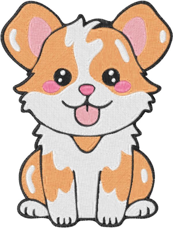 Dog Design, 7 sizes, Machine Embroidery Design, Dog shapes Design, Instant