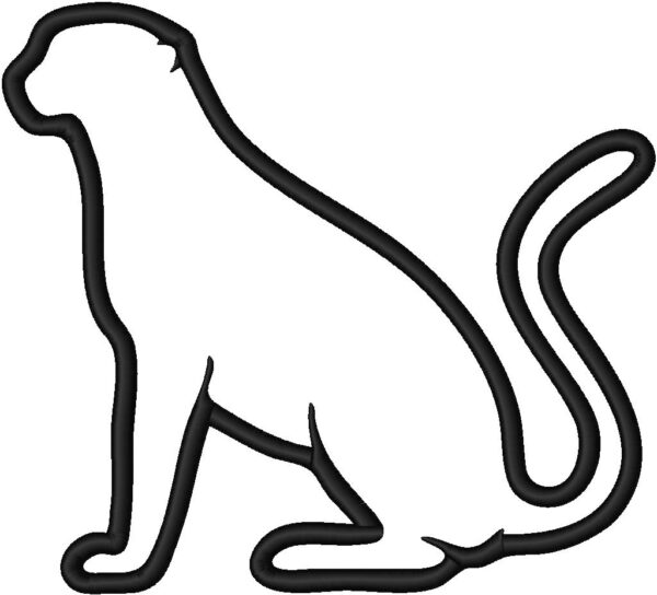 Beast Design, 7 sizes, Machine Embroidery Design, Beast shapes Design, Instant