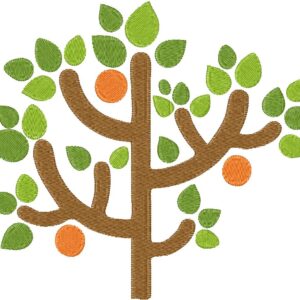 Tree Design, 7 sizes, Machine Embroidery Design, Tree shapes Design, Instant