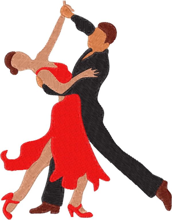 Dancers Design, 7 sizes, Machine Embroidery Design, Dancers shapes Design, Instant
