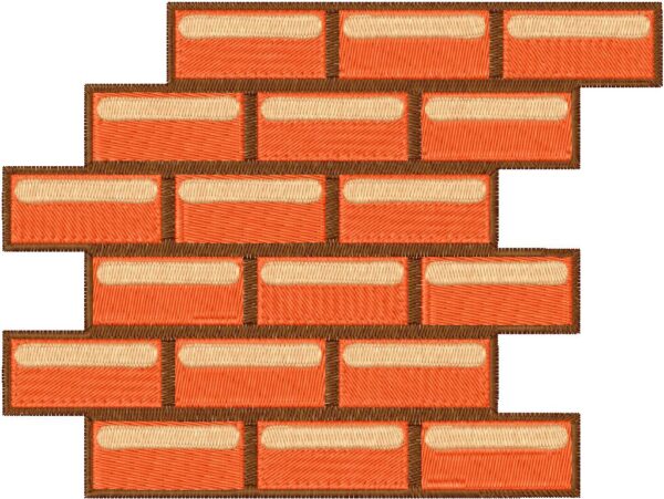 Mario Bricks Design, 7 sizes, Machine Embroidery Design, Mario Bricks shapes Design, Instant